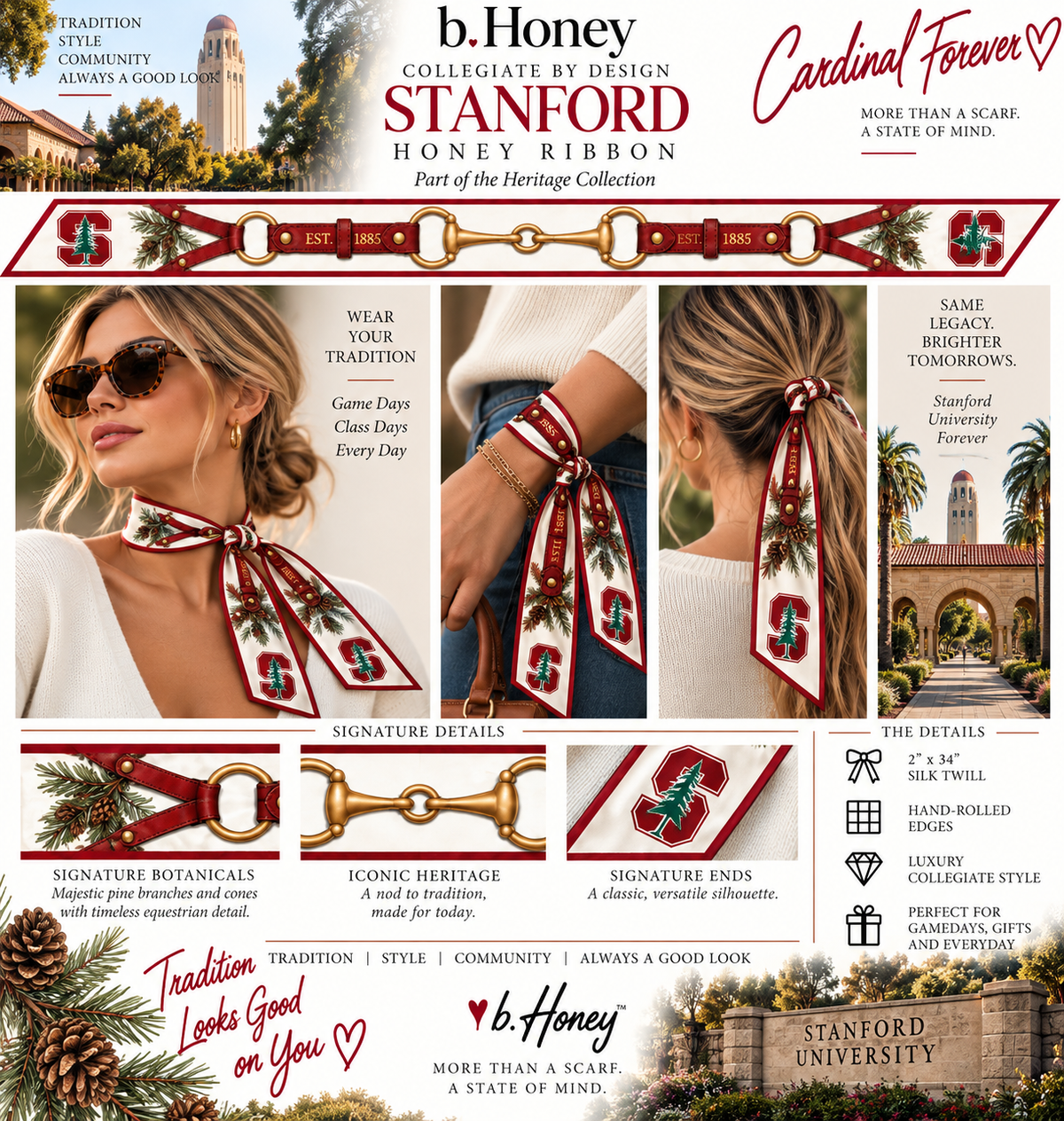 Stanford Honey Ribbon Heritage Collection product board