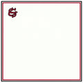 b.Honey Pocket University of South Carolina artwork: ivory silk, black and garnet border, SC mark
