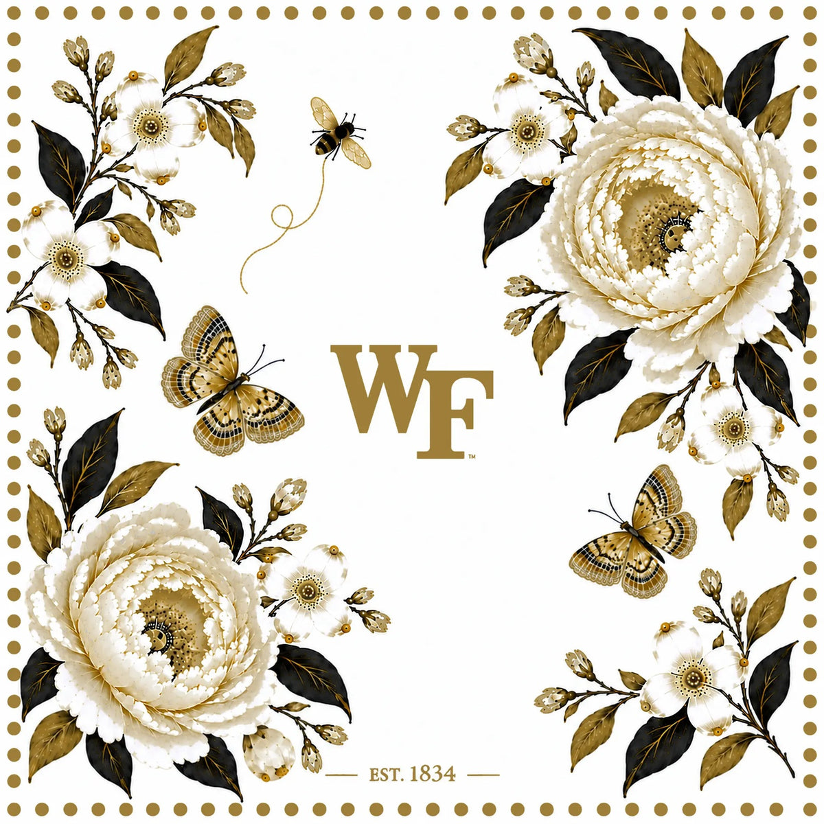 b.Honey Scarf: Wake Forest University artwork