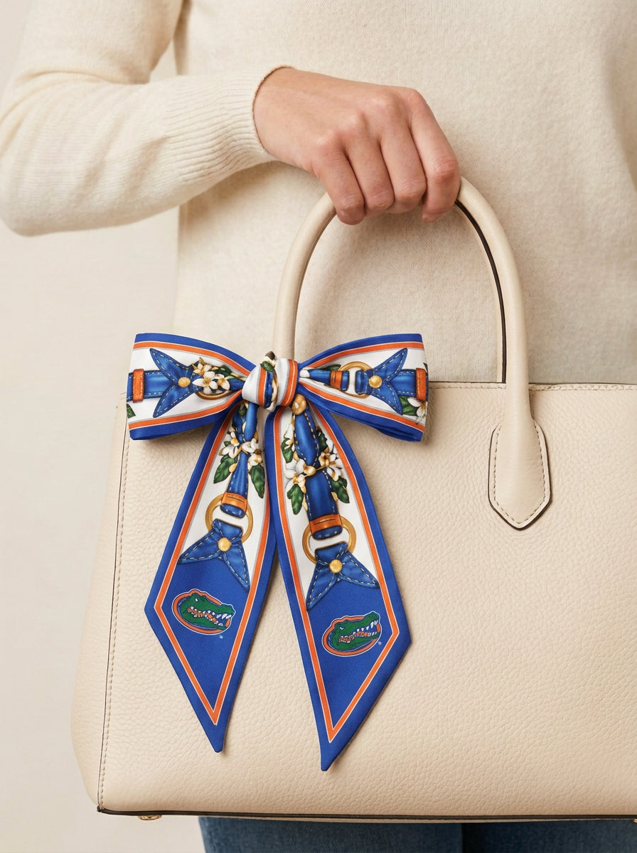 b.Honey Ribbon™: University of Florida tied as a bow on a bag