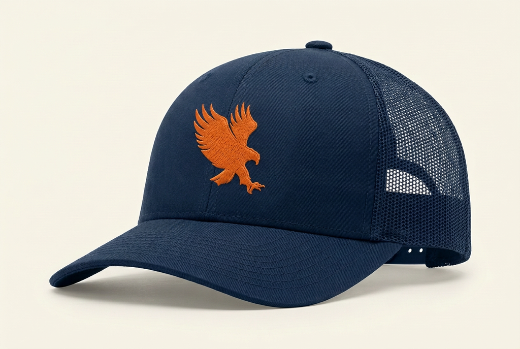 b.Honey Lid: Auburn University, Auburn Blue with orange eagle