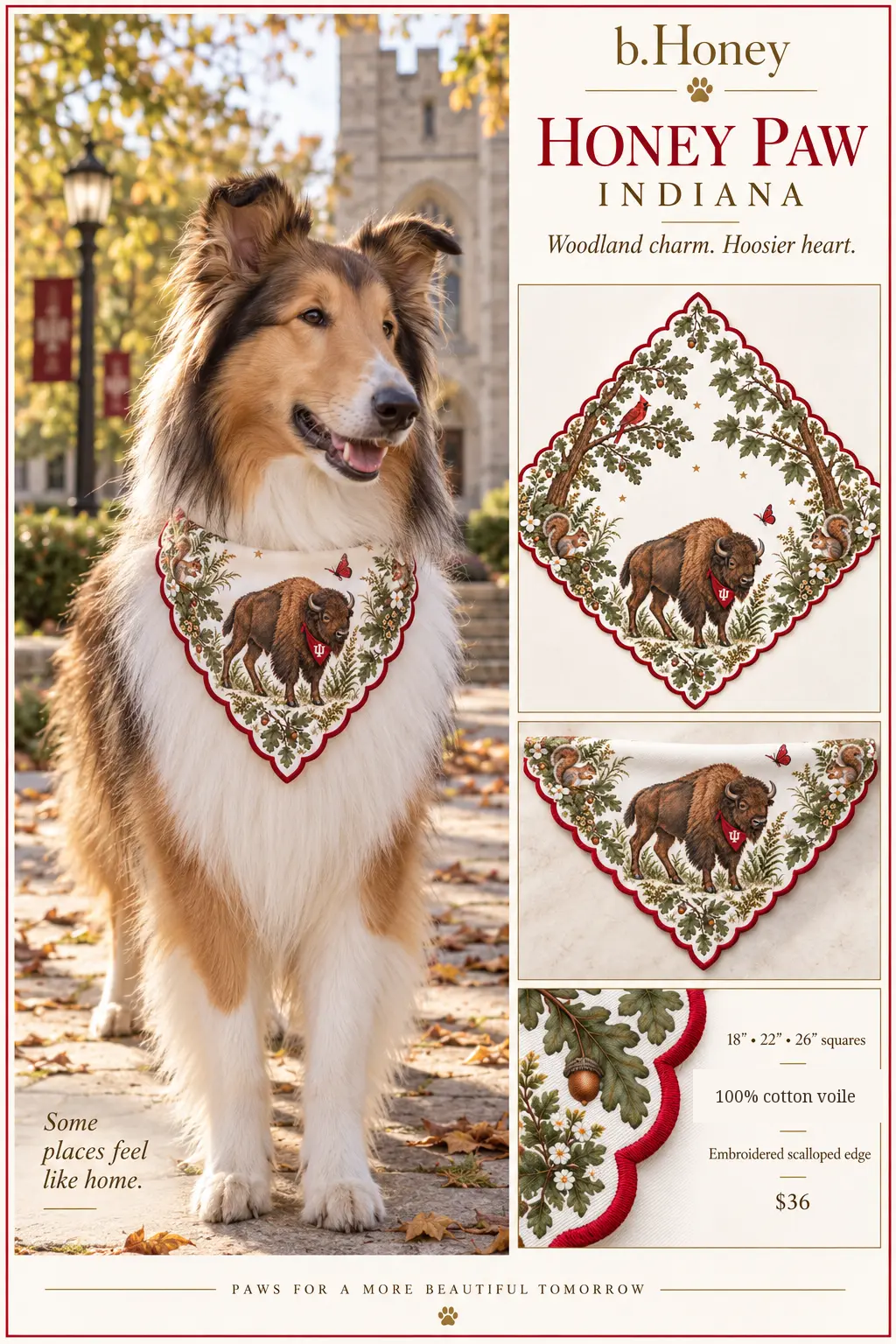 Honey Paw Indiana product board