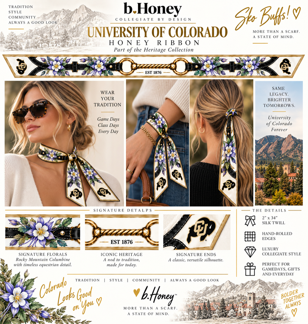University of Colorado Honey Ribbon Heritage Collection product board