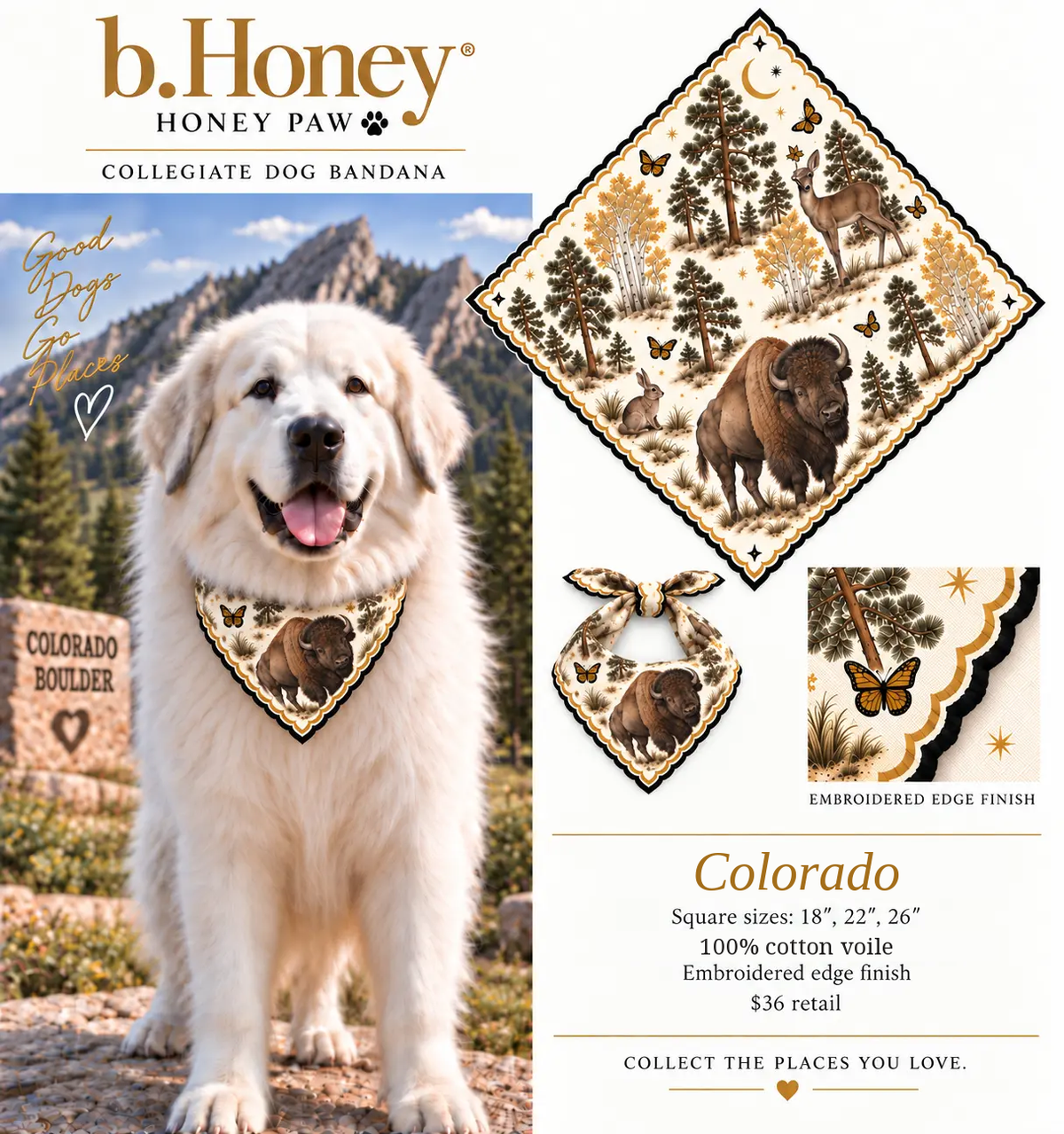 University of Colorado Honey Paw product board