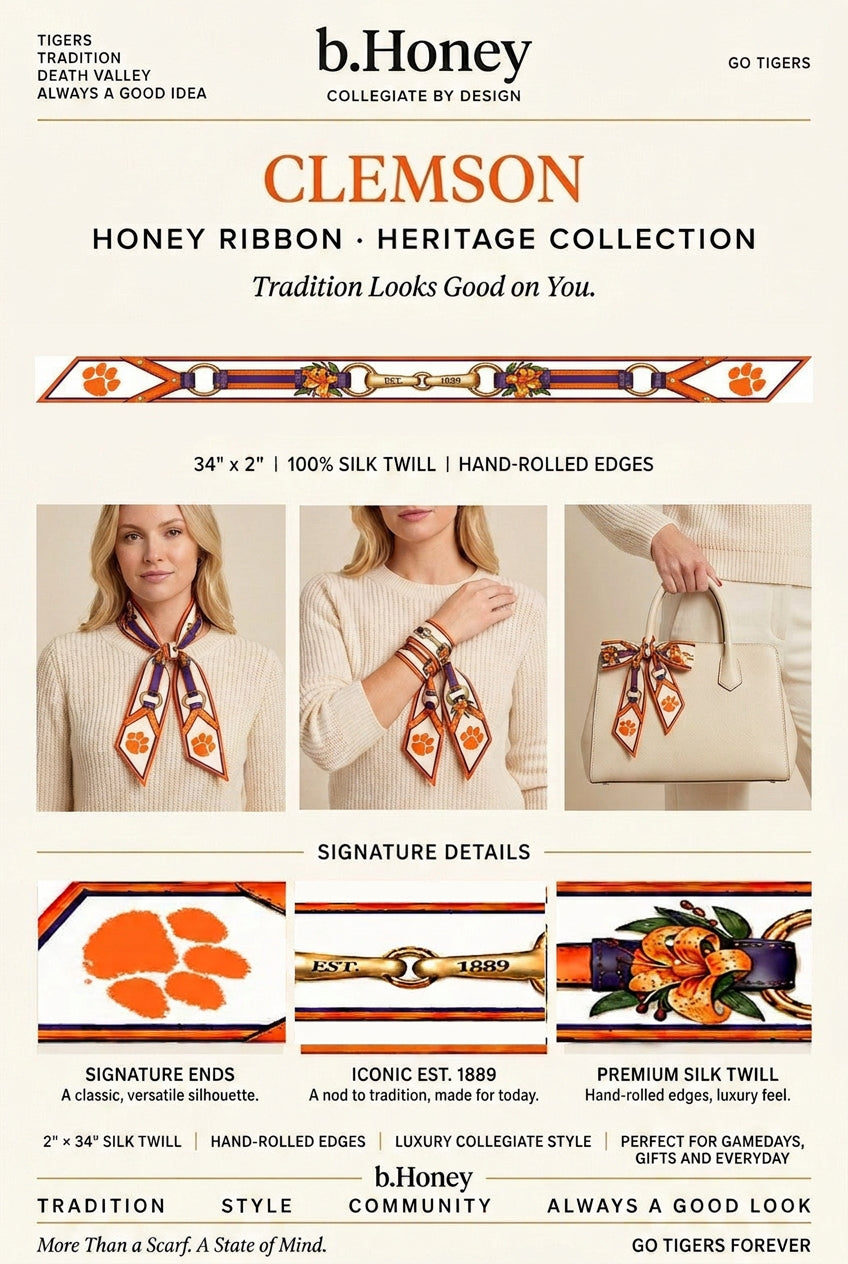 Honey Ribbon: Clemson University product board
