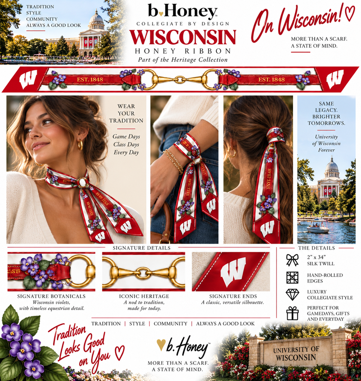 Wisconsin Honey Ribbon product board