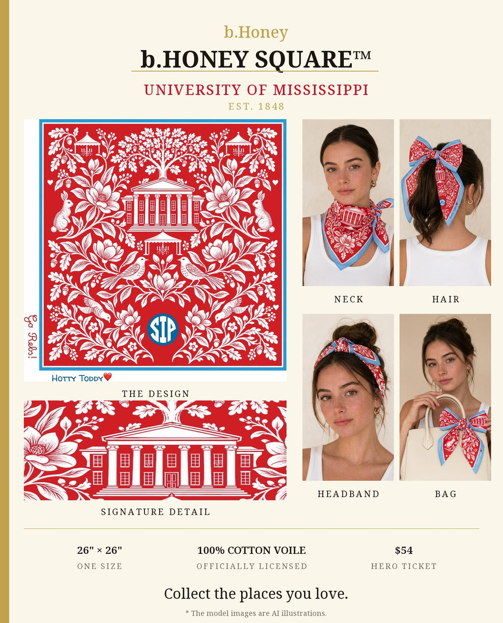 b.Honey Square™: University of Mississippi product board
