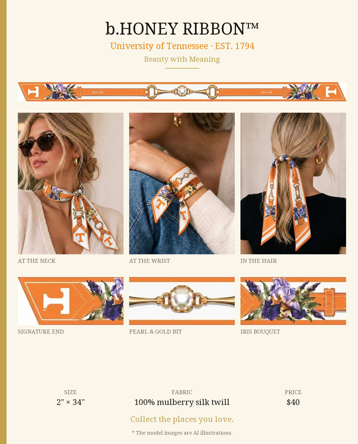 b.Honey Ribbon: University of Tennessee product board