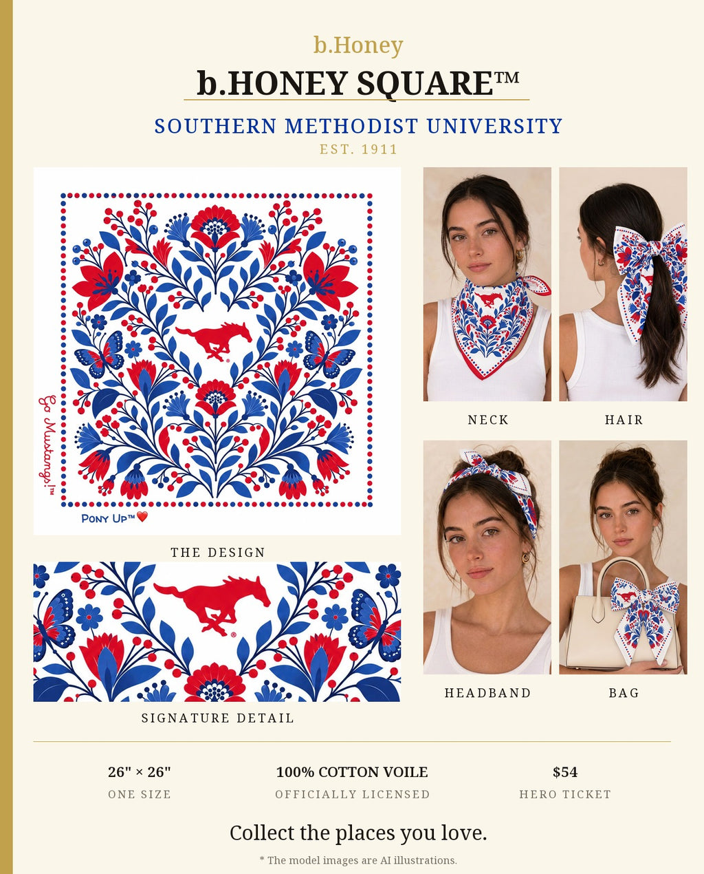 SMU b.Honey Square product board
