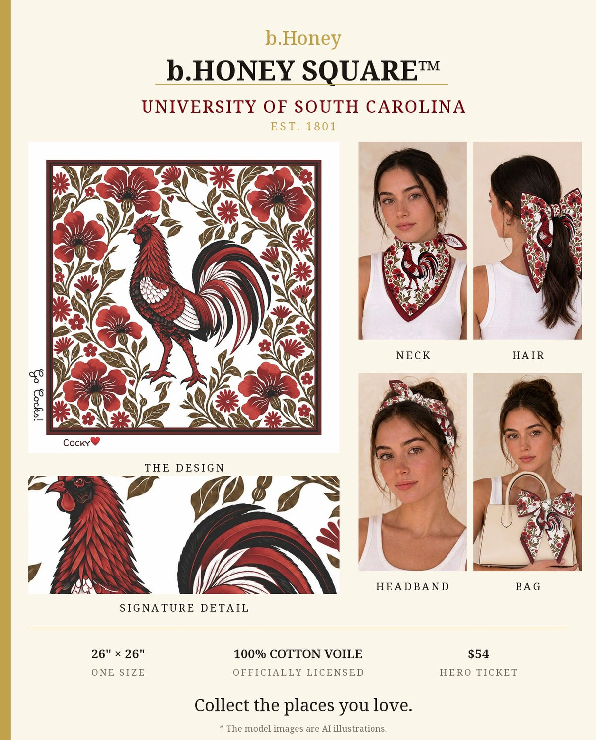 South Carolina b.Honey Square product board