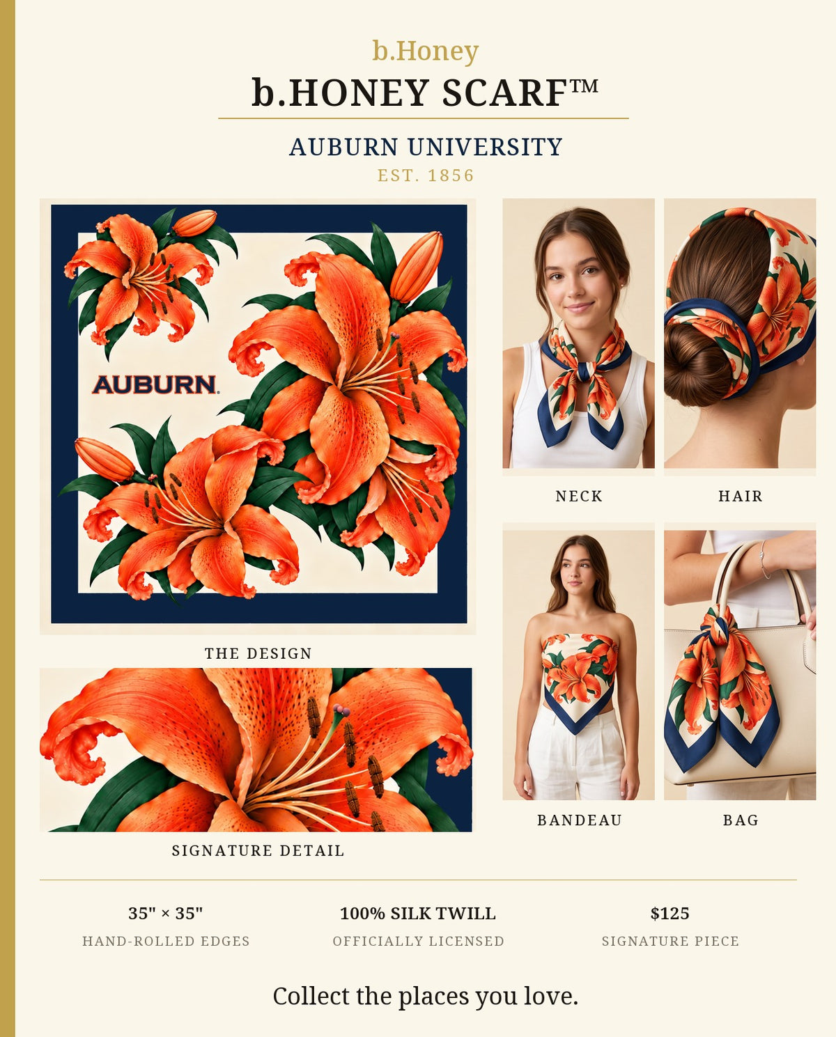 Auburn b.Honey Scarf product board