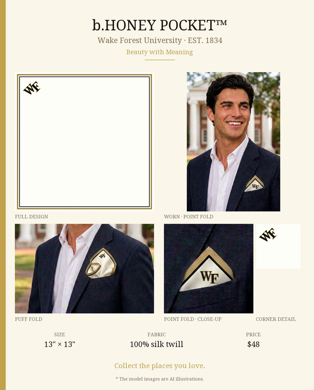 b.Honey Pocket: Wake Forest University product board