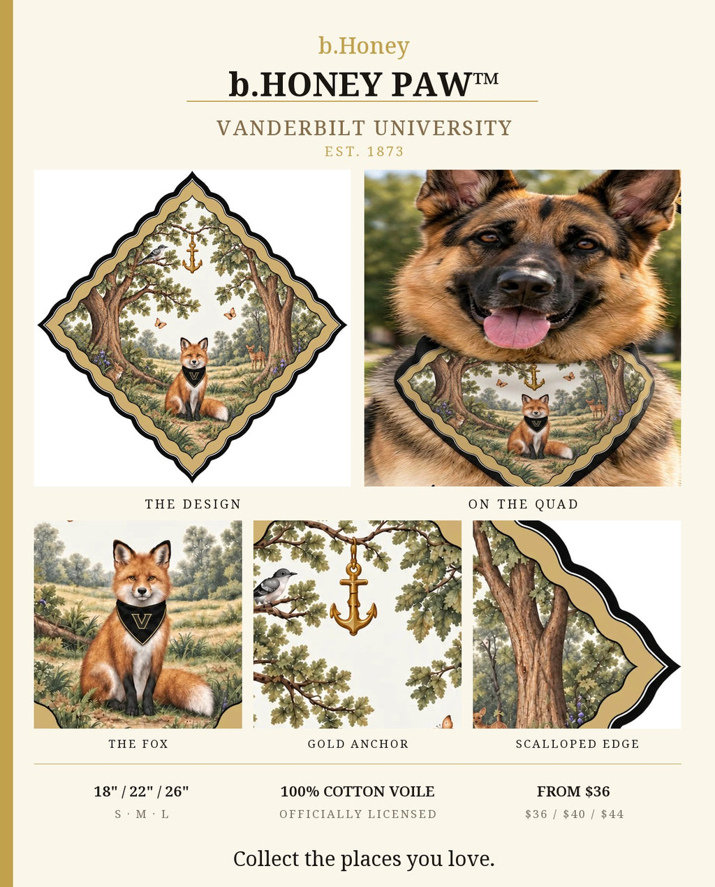 b.Honey Paw: Vanderbilt University product board