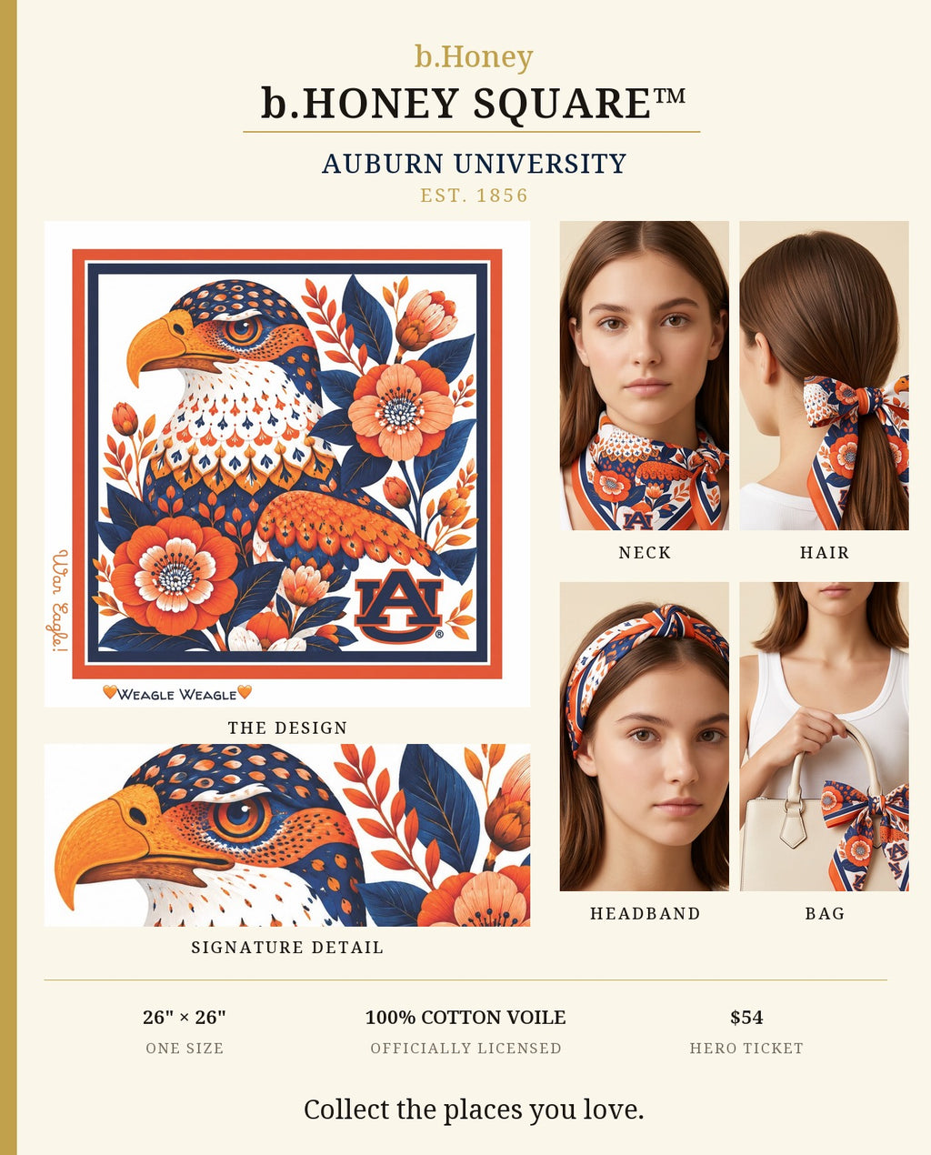 Auburn b.Honey Square product board