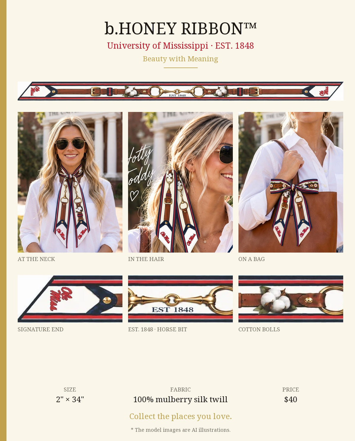 b.Honey Ribbon™: University of Mississippi product board