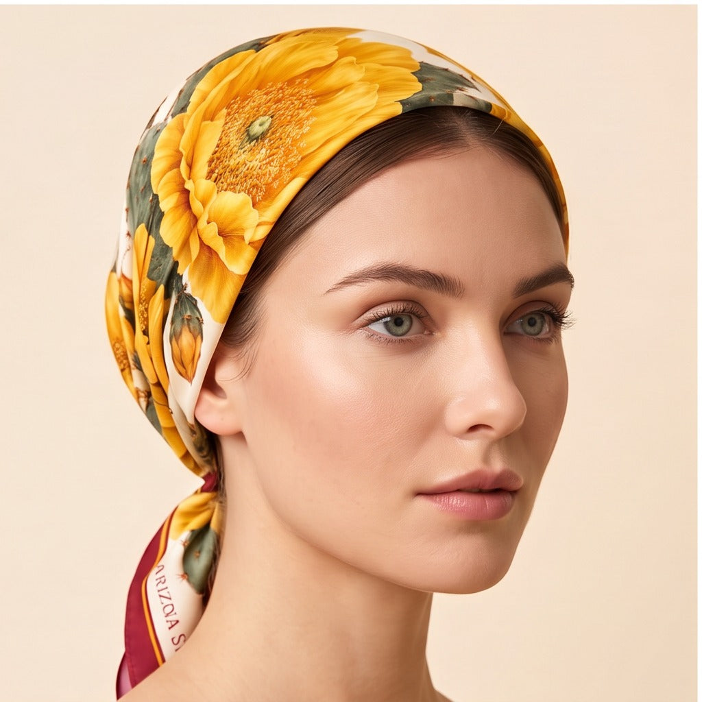 Arizona State b.Honey Scarf worn in the hair