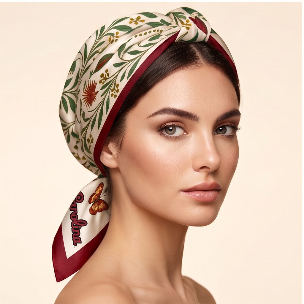 South Carolina b.Honey Scarf worn in the hair