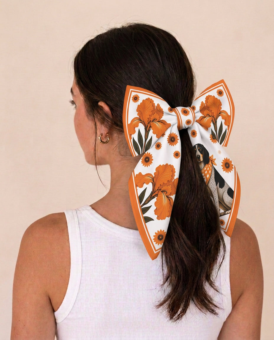 Worn as a hair bow