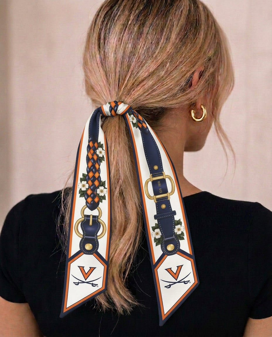 UVA b.Honey Ribbon tied in a ponytail