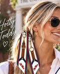 b.Honey Ribbon™: University of Mississippi tied on a ponytail