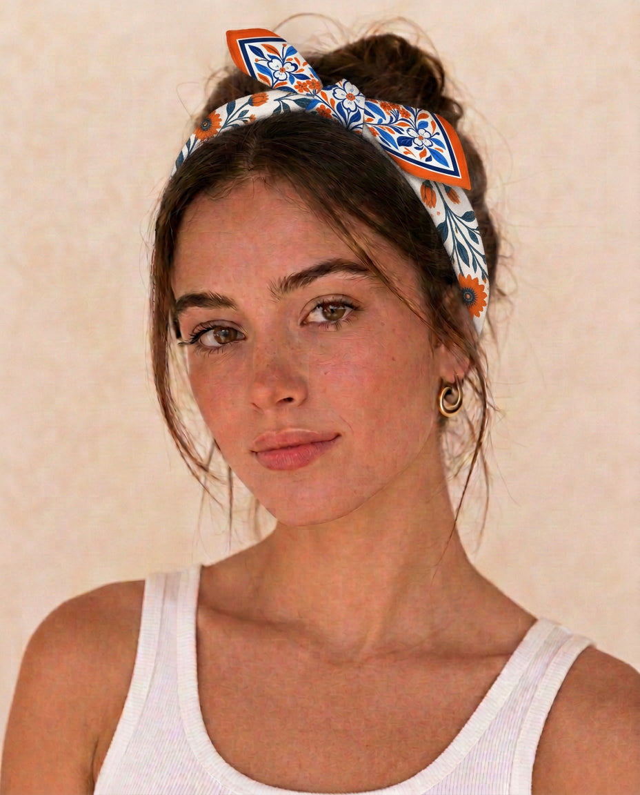 UVA b.Honey Square as a headband