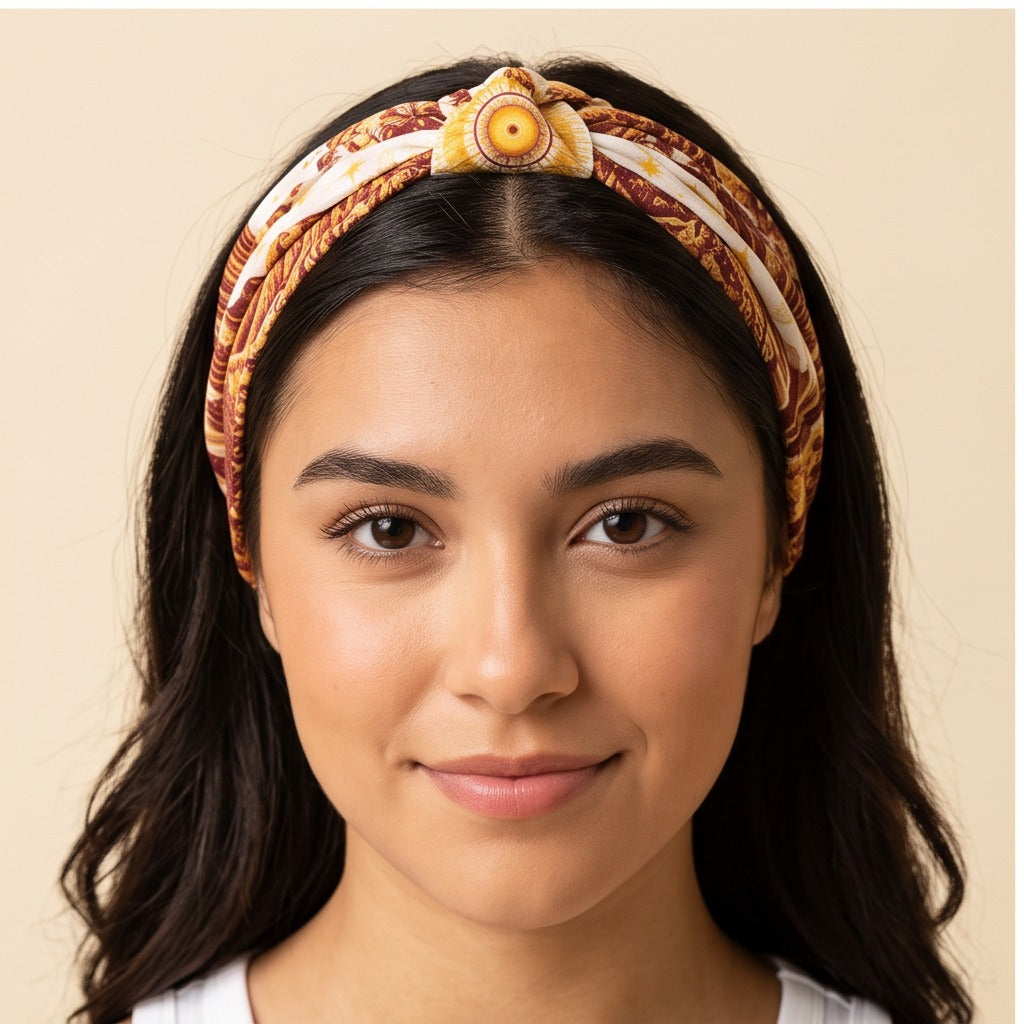 Arizona State b.Honey Square as a knotted headband