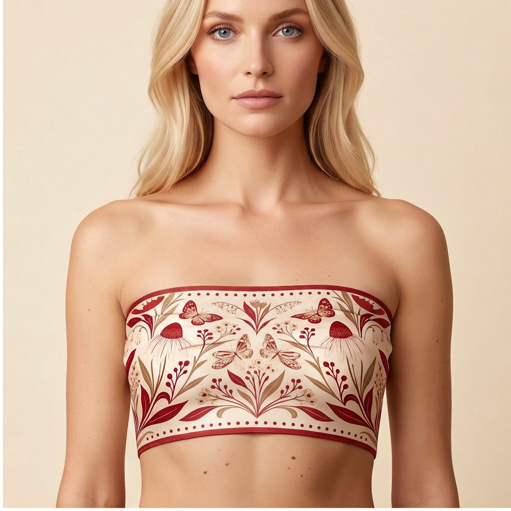 Indiana University Honey Scarf front bandeau, tie hidden at back