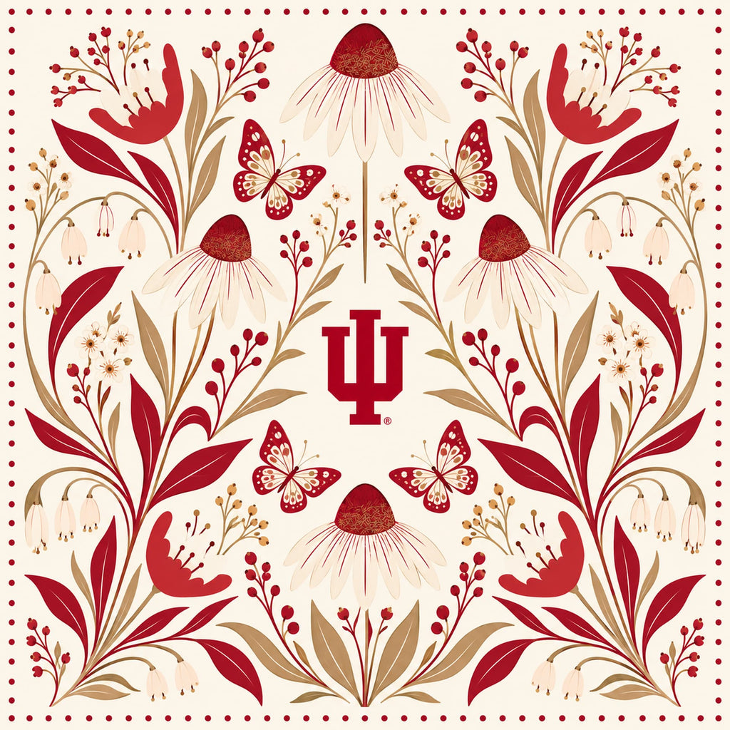 Indiana University Honey Scarf flat artwork