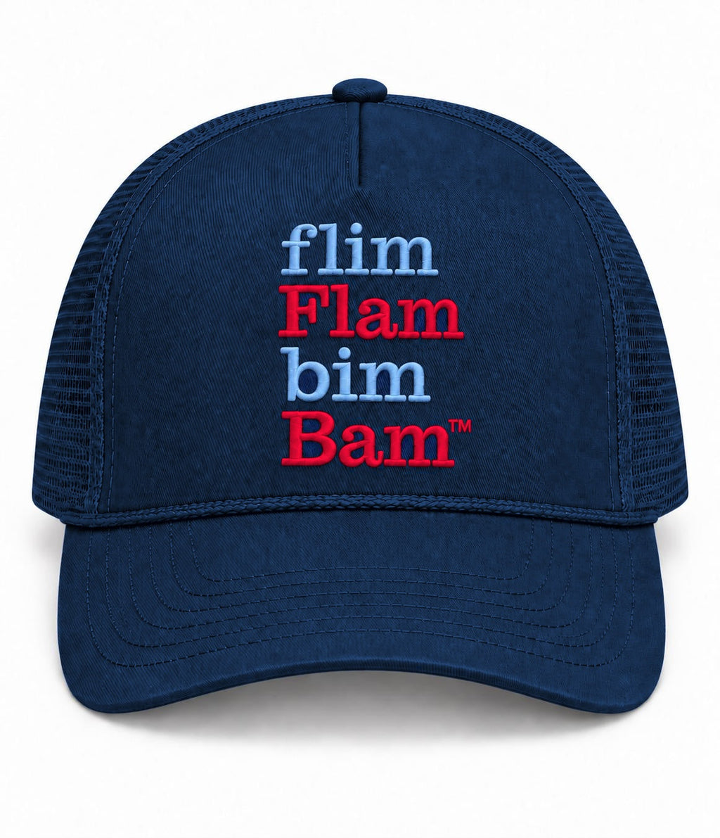 Navy b.Honey Lid University of Mississippi trucker, front view