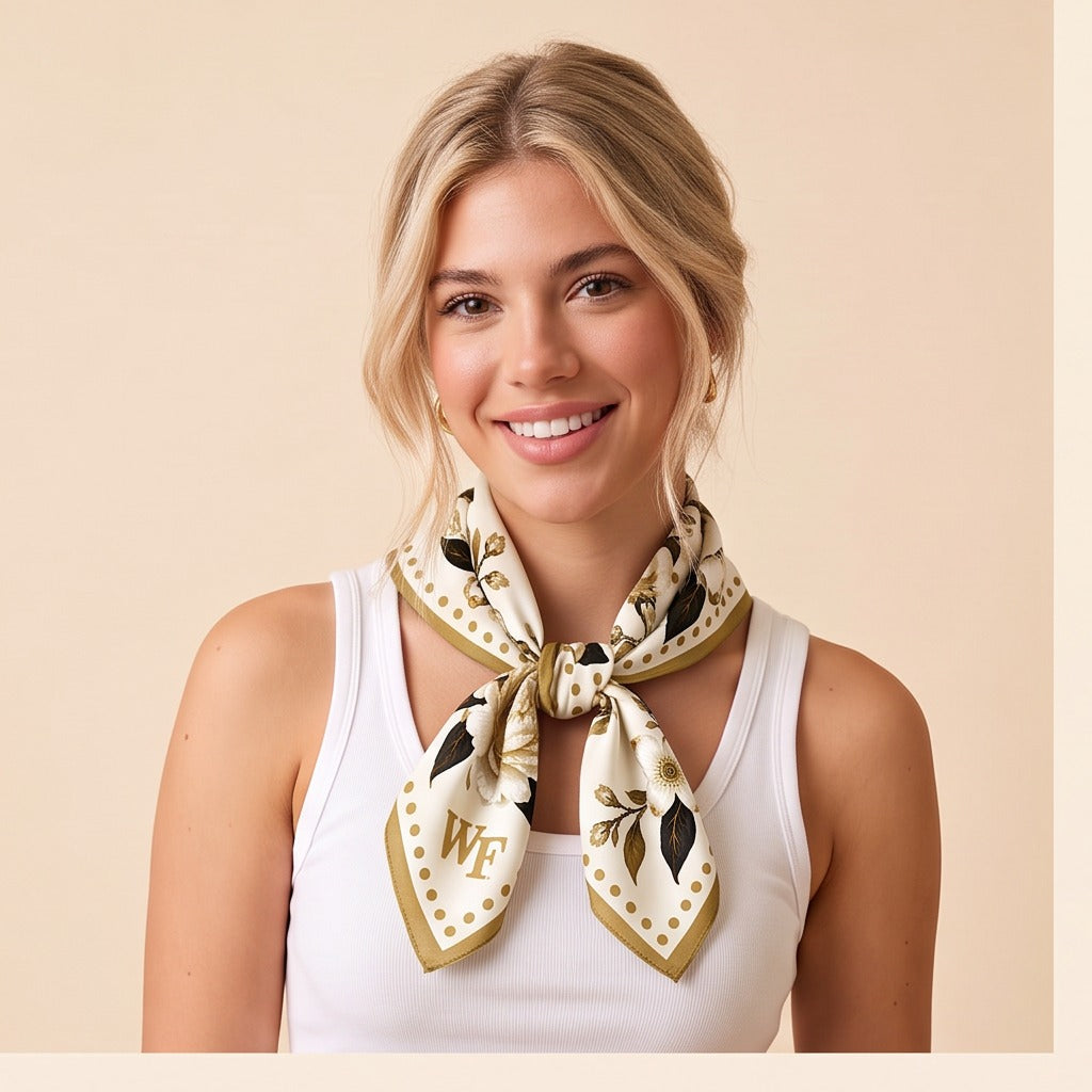 Wake Forest b.Honey Scarf tied at the neck