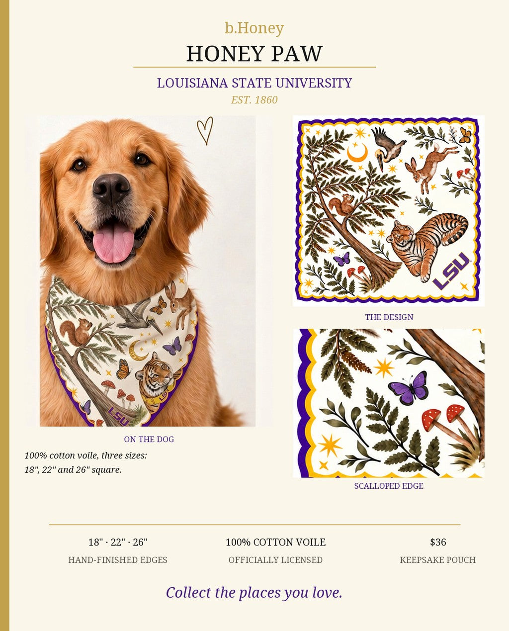 Honey Paw: Louisiana State University product board