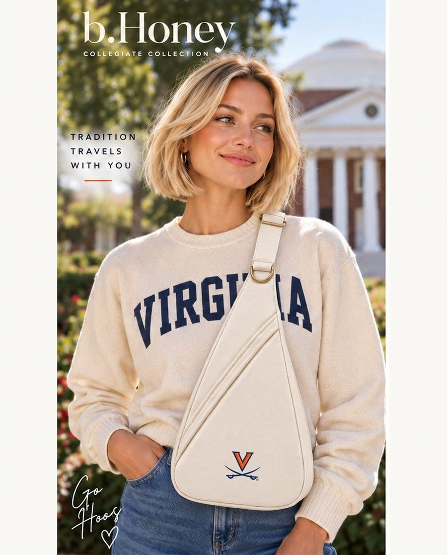 Model wearing the Honey Sling: University of Virginia