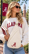 Model wearing the Honey Sling: University of Alabama