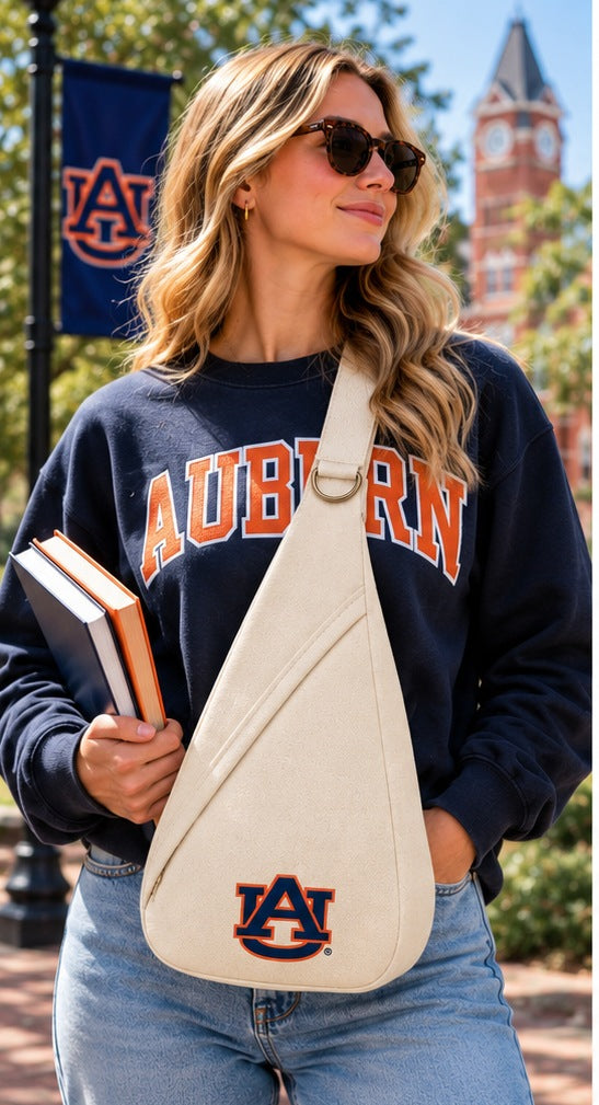 Model wearing the Honey Sling: Auburn University