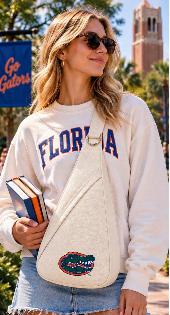 Model wearing the Honey Sling: University of Florida