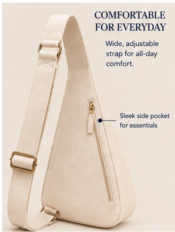 Honey Sling Georgia adjustable strap and side pocket
