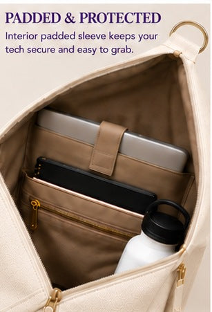 Padded interior tech sleeve