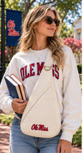 Model wearing the Honey Sling: University of Mississippi