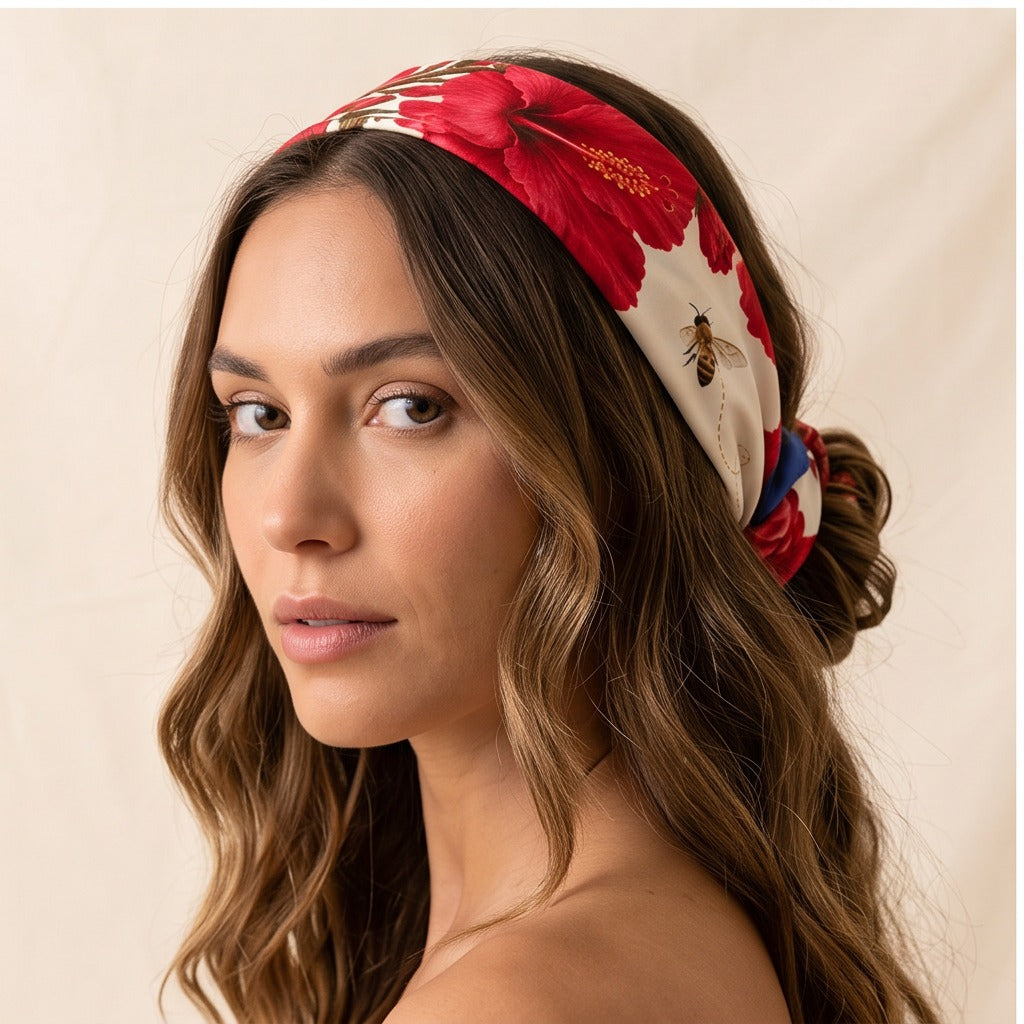 SMU Honey Scarf hair styling