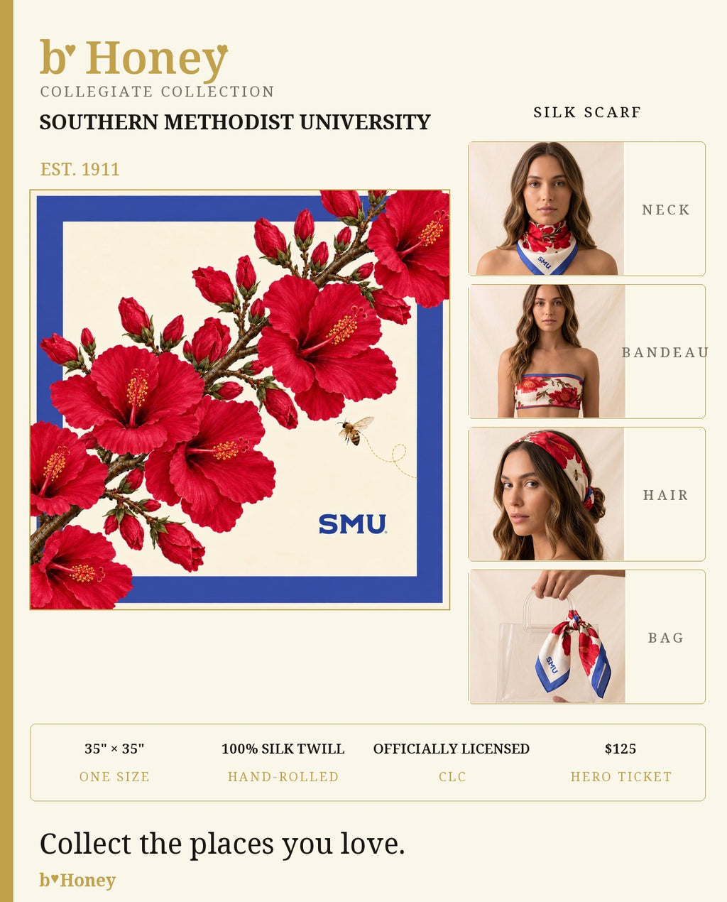 SMU Honey Scarf product board