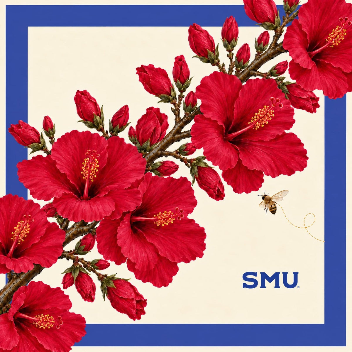 SMU Honey Scarf flat artwork