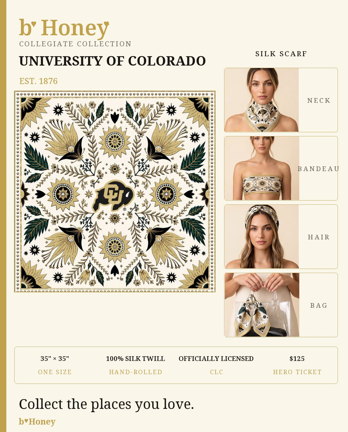 Colorado Honey Scarf product board