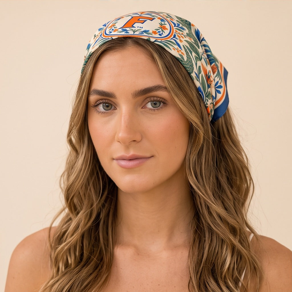 Florida Honey Scarf hair styling