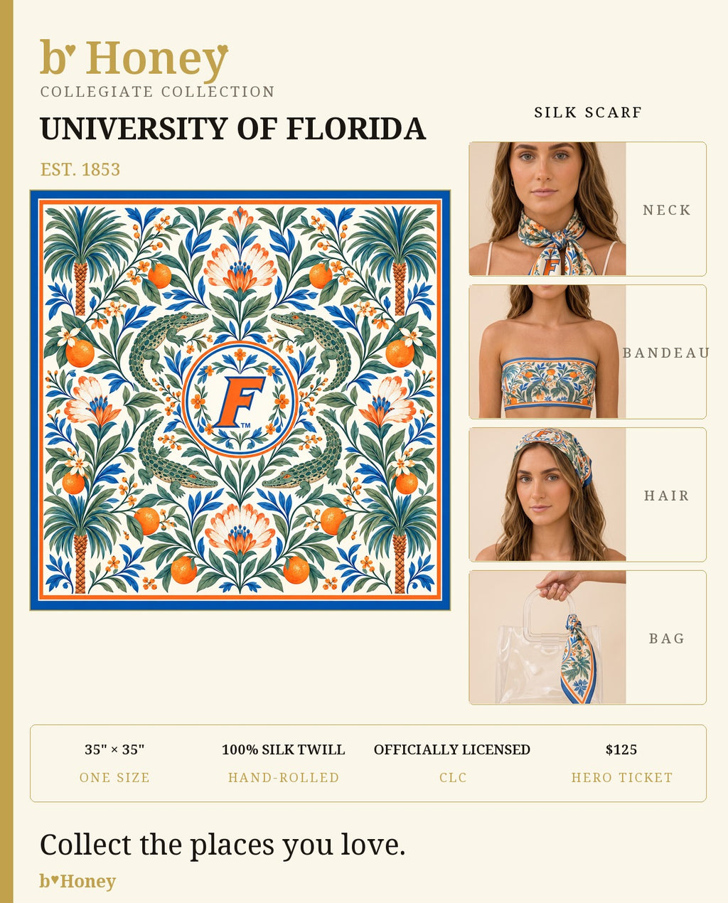 Florida Honey Scarf product board