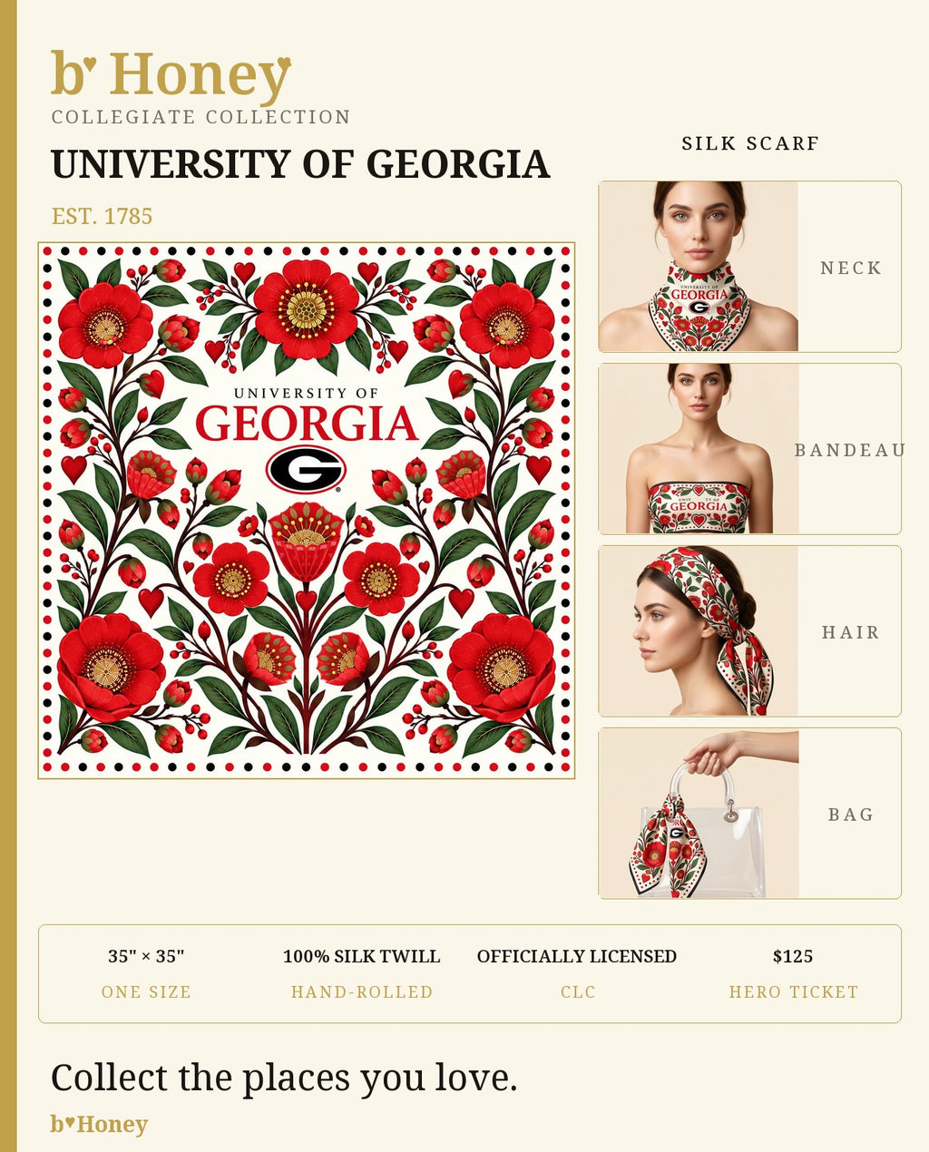 Georgia Honey Scarf product board