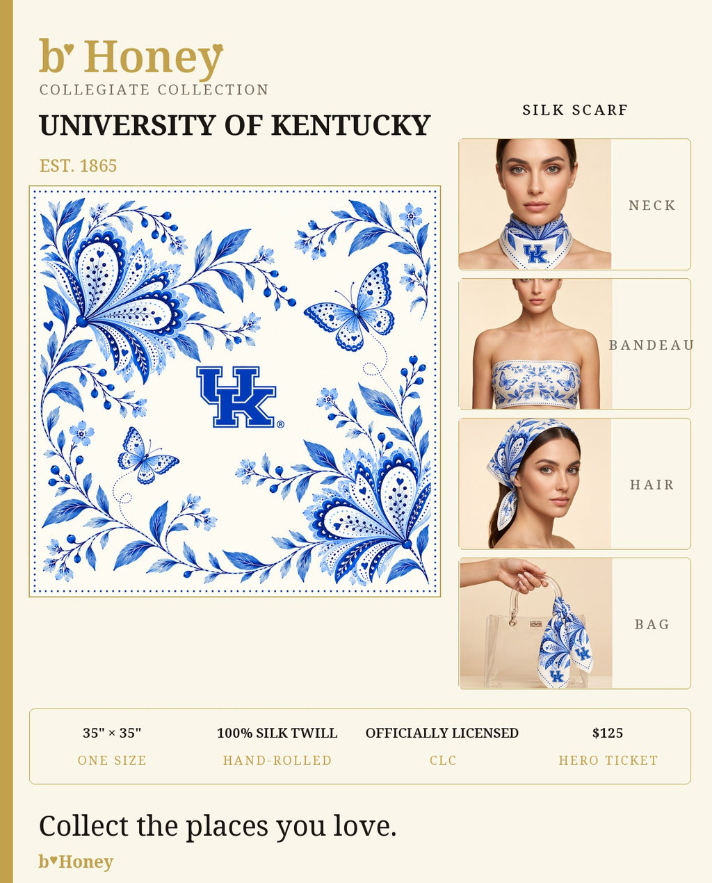 Kentucky Honey Scarf product board