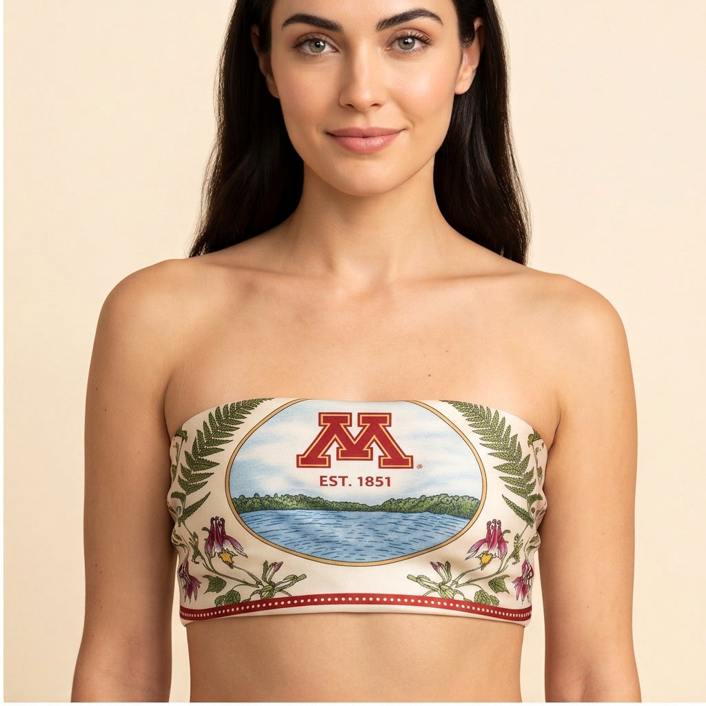 Minnesota Honey Scarf front bandeau with tie hidden at back