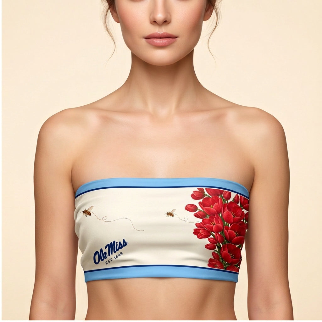 Ole Miss Honey Scarf front bandeau with tie hidden at back