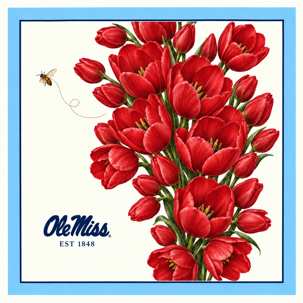 Ole Miss Honey Scarf flat artwork