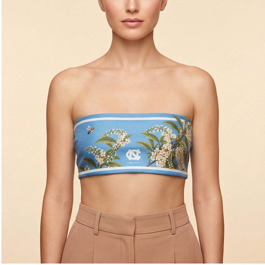 UNC Honey Scarf front bandeau with tie hidden at back